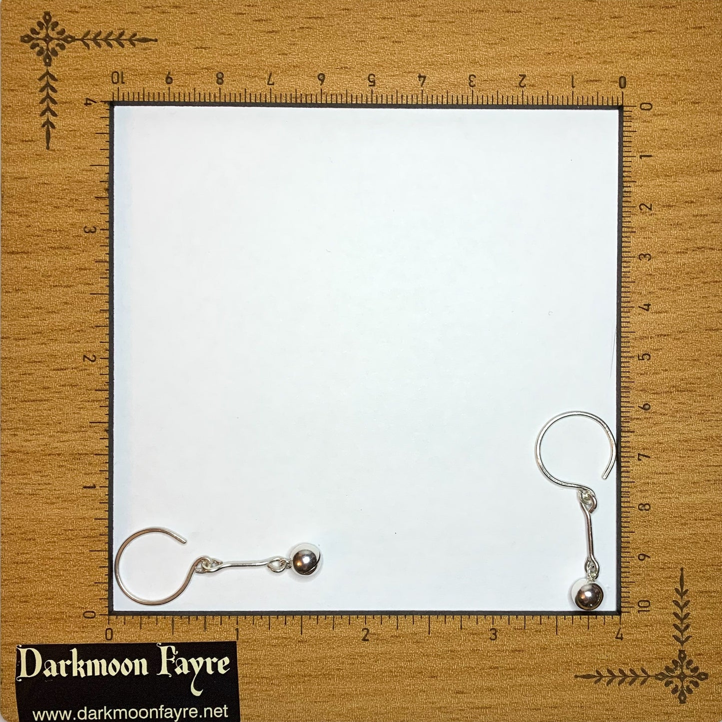 Jingle Witch Bell Earrings With Hand Forged Hoops And Bars In All 925 Sterling Silver - Darkmoon Fayre