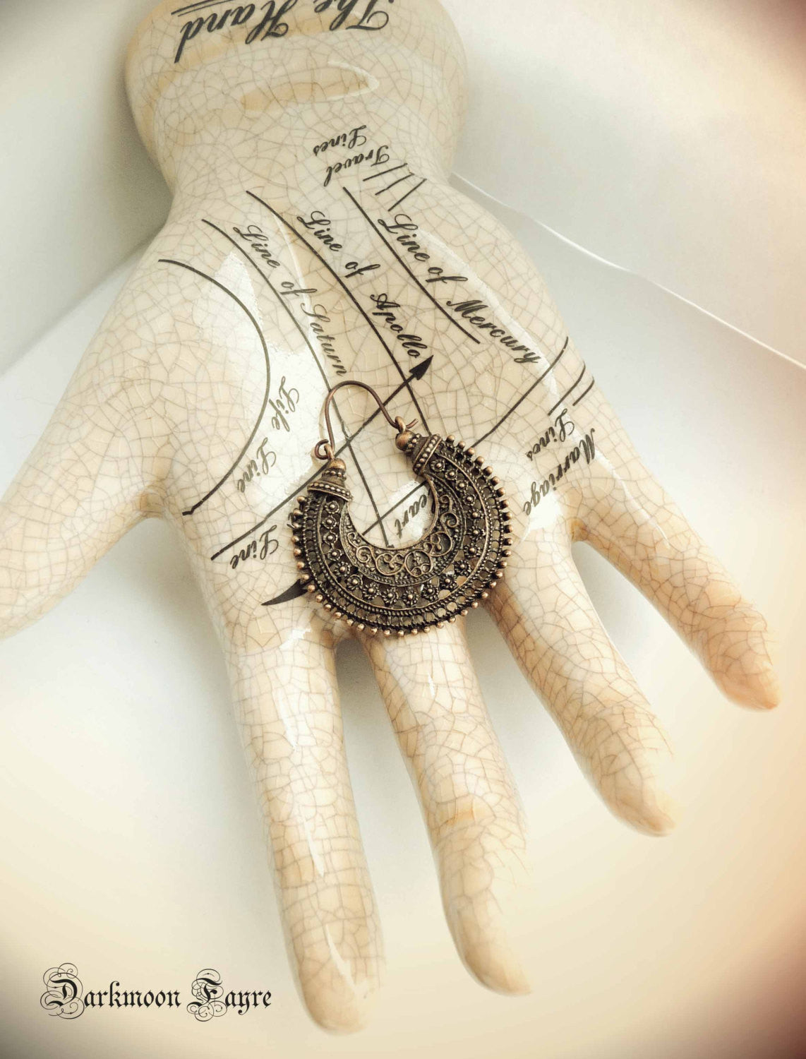Niobe Tribal Bohemian Hoops. Hypo-Allergenic Niobium Ear-Wires. Antiqued Bronze. Gypsy Earrings - Darkmoon Fayre